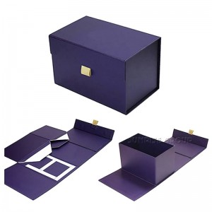 Luksusowy elegancki papierowy nadruk składany magnetyczne pudełko zamykające